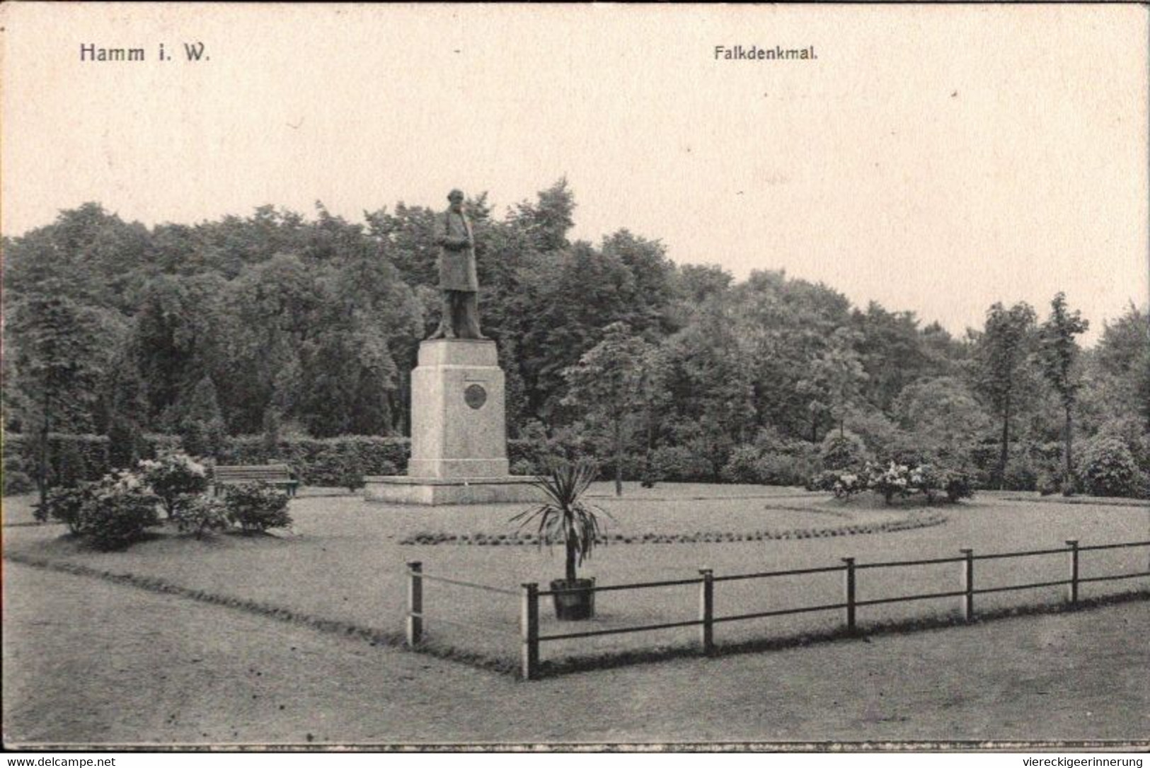 ! Alte Ansichtskarte Hamm In Westfalen, Falkdenkmal, 1907 - Hamm