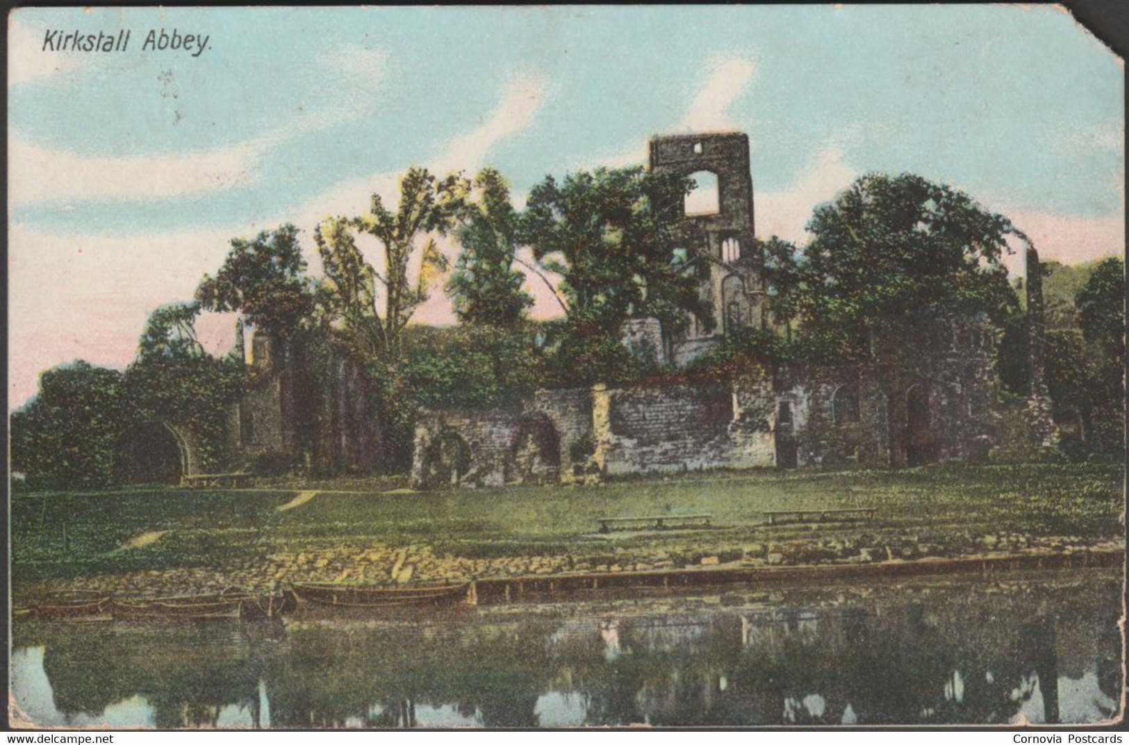 Kirkstall Abbey, Leeds, Yorkshire, 1906 - VR Postcard - Leeds