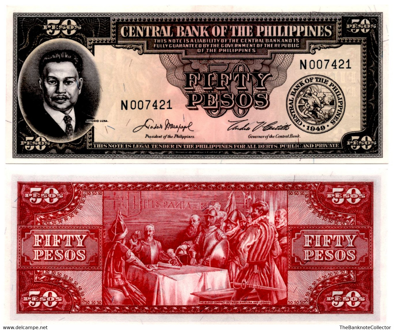 Philippines 50 Pesos ND 1949 P-138 UNC - Philippines