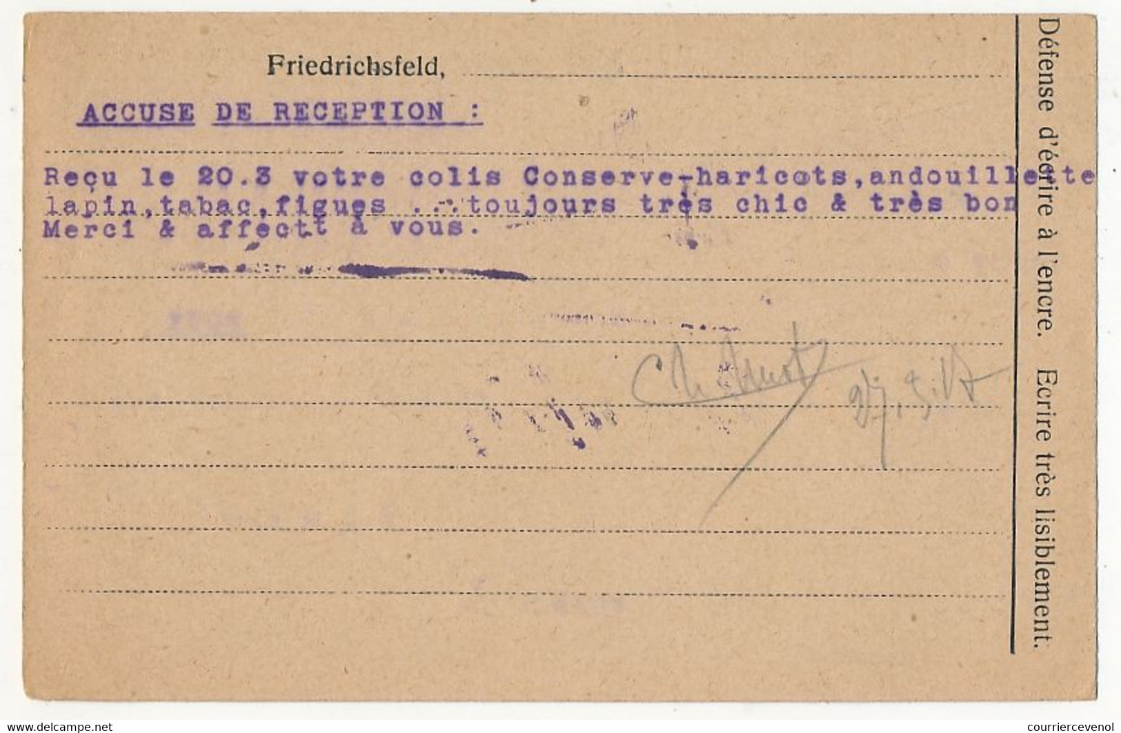 Carte Prisonnier Français - Camp De Friedrichsfeld Beu Wesel (Rheinland) - 27/3/1917 - Censure - 1. Weltkrieg 1914-1918