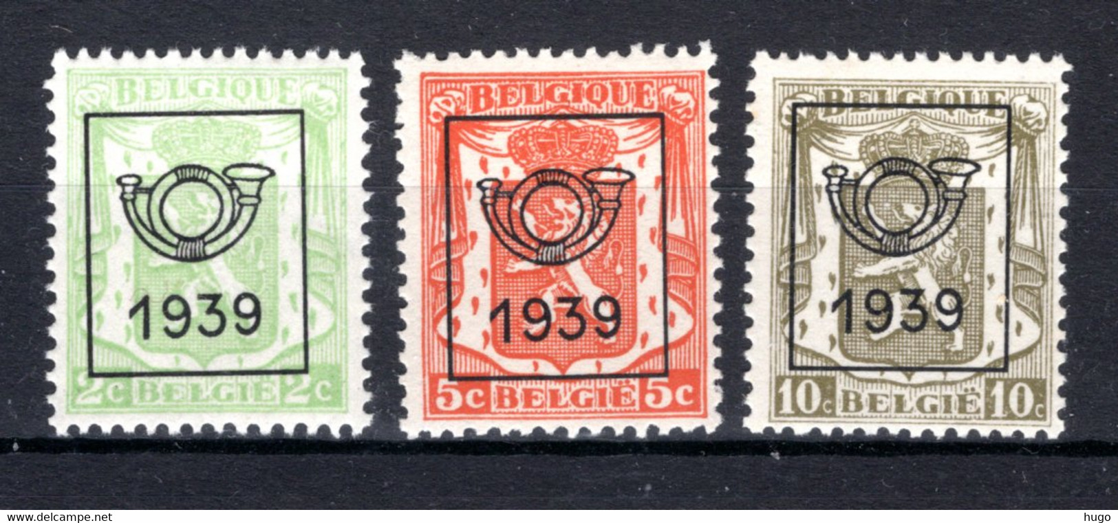 PRE417/419 MNH** 1939 - Klein Staatswapen Opdruk Type C - REEKS 15 - Typos 1936-51 (Kleines Siegel)