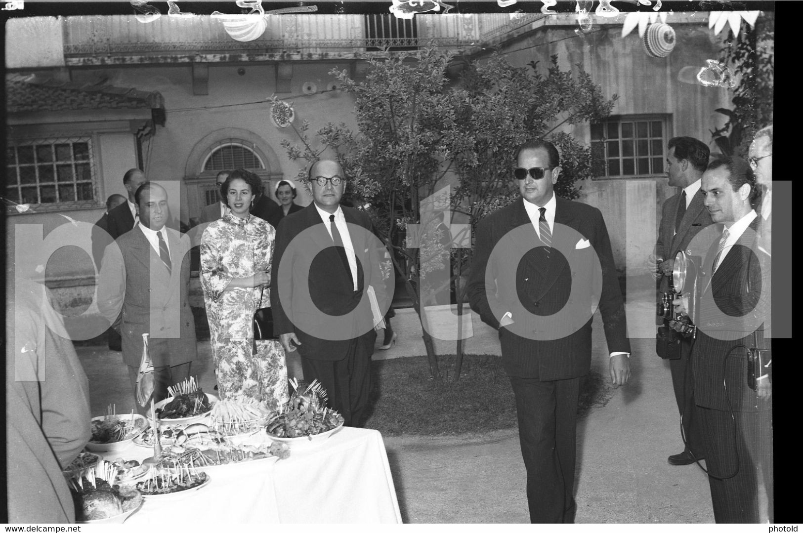 DEUTSCHE LUFTHANSA PARTY  OCTOBER 1957 LISBON PORTUGAL SET ORIGINAL 60mm NEGATIVE NOT PHOTO FOTO PLANE LCAS196 - Non Classés