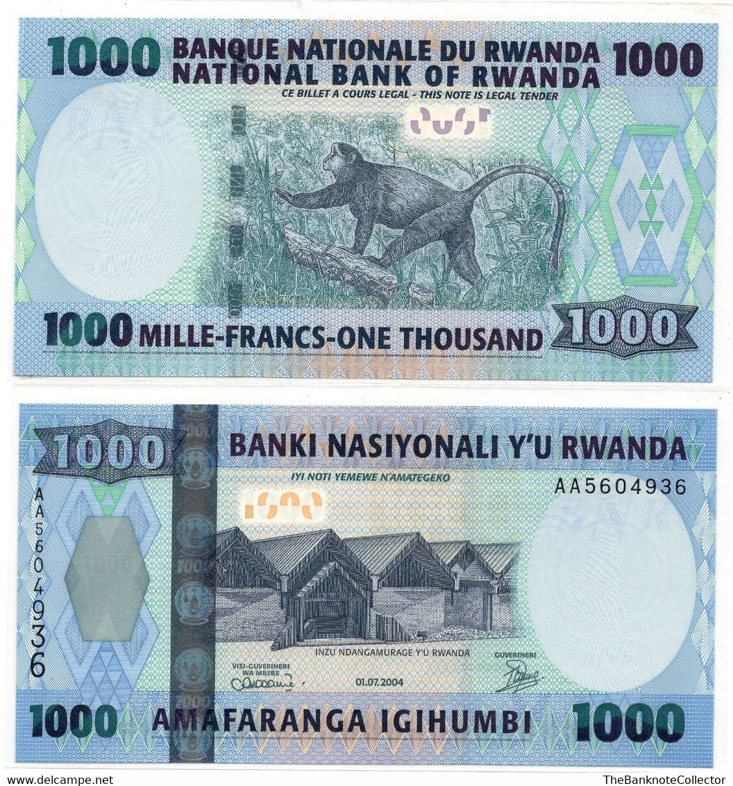 Rwanda 1000 Francs 2004 P-31 UNC - Rwanda