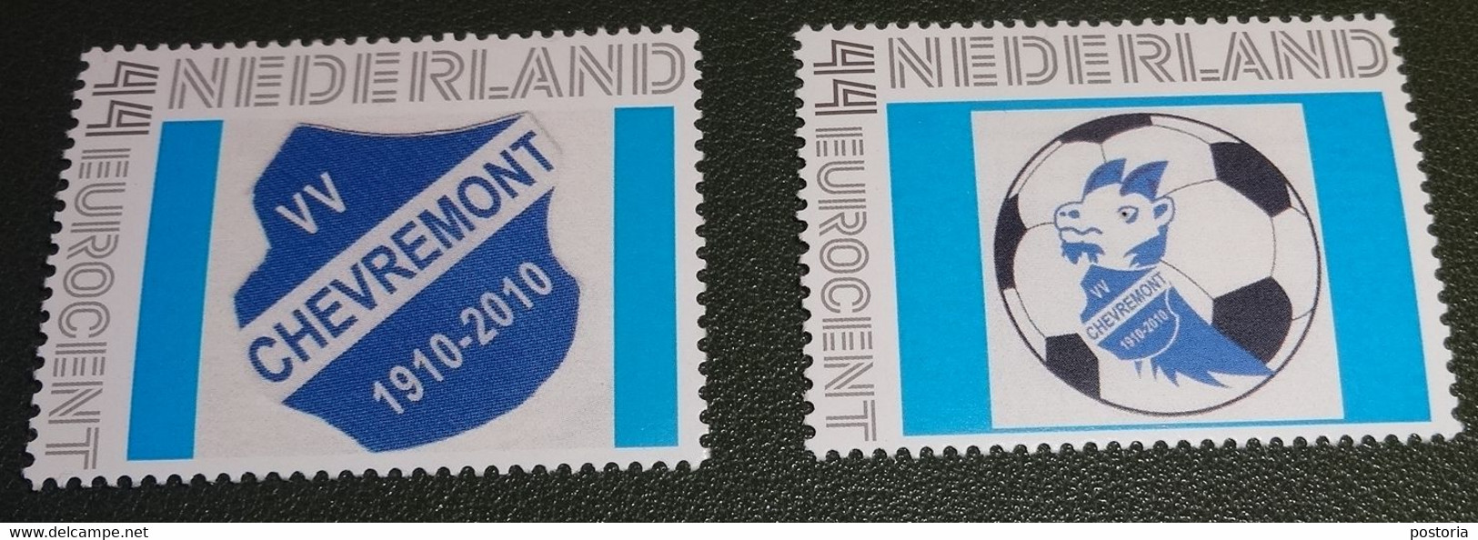 Nederland - NVPH - Persoonlijk Postfris - 2 X Logo Voetbalclub VV Chevremont - Voetbal - Personnalized Stamps