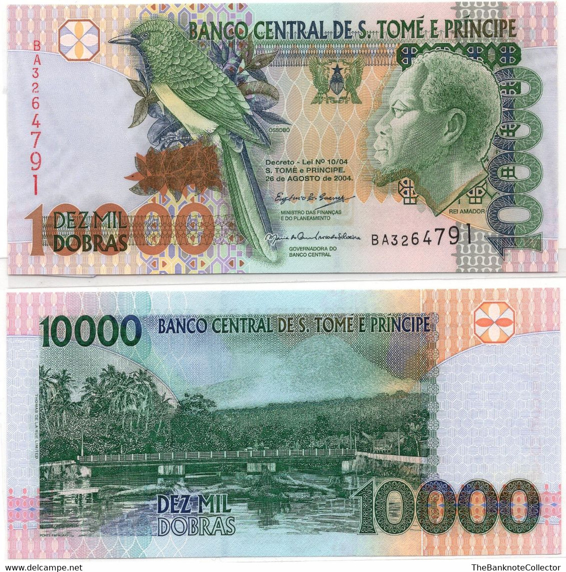 Saint Thomas And Prince 10000 Dobra 2004 P-66 UNC - Sao Tomé Et Principe