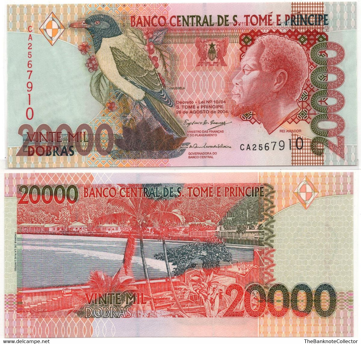 Saint Thomas And Prince 20000 Dobra 2004 P-67 UNC - Sao Tomé Et Principe