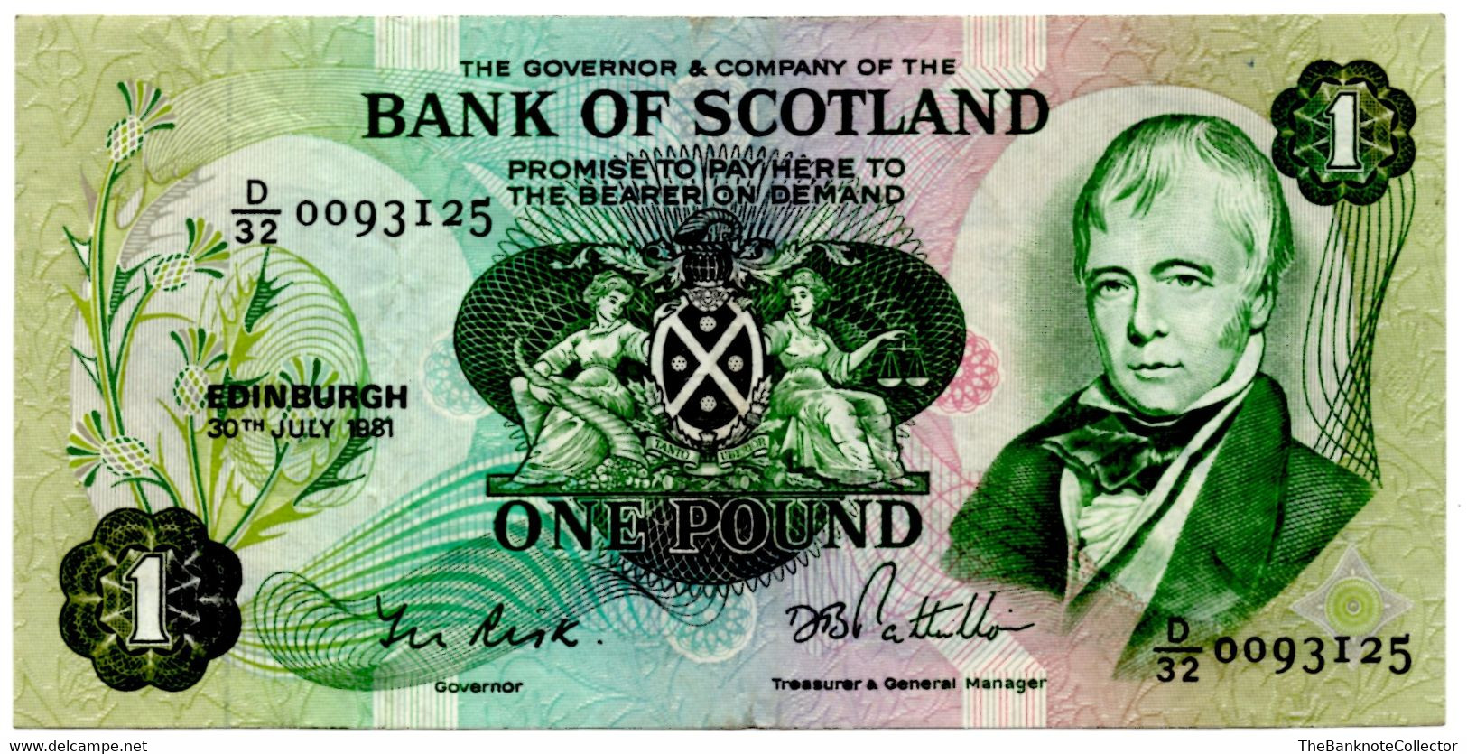 Bank Of Scotland 1 Pound 1981 P-111 VF - 1 Pound