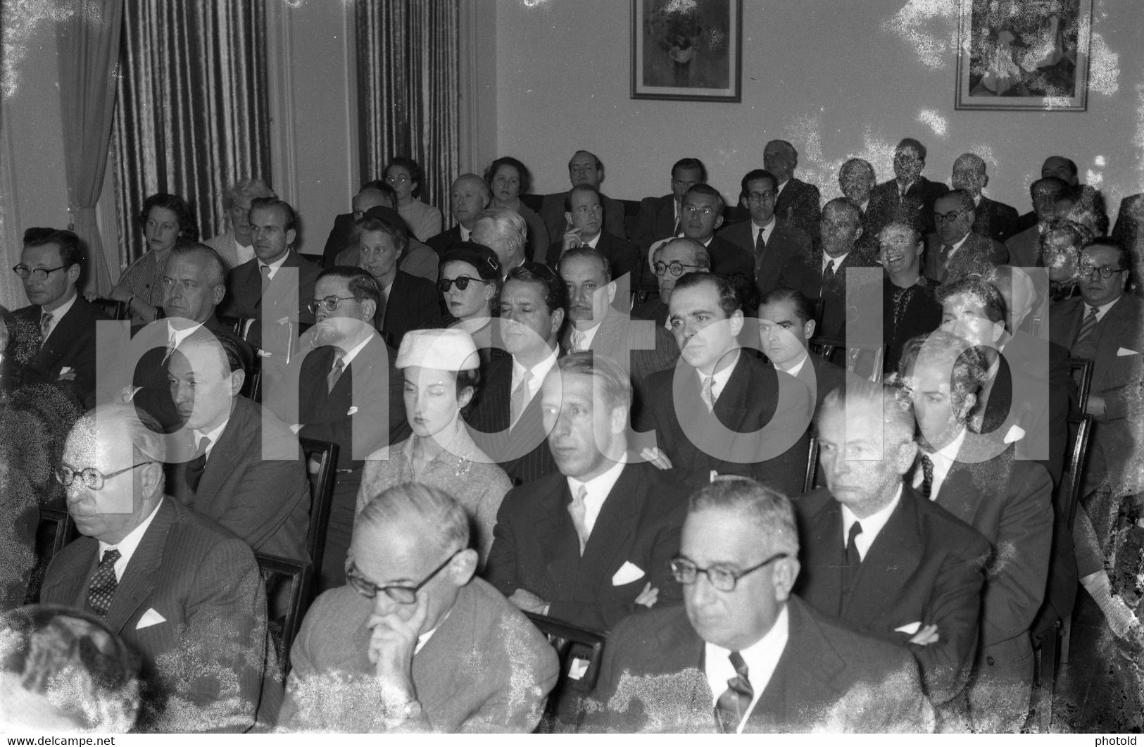 1957 INAUGURAÇÃO INSTITUTO ALEMÃO GOETHE INSTITUT PORTUGAL ORIGINAL 60mm NEGATIVE SET NOT PHOTO FOTO LCAS208 - Non Classés