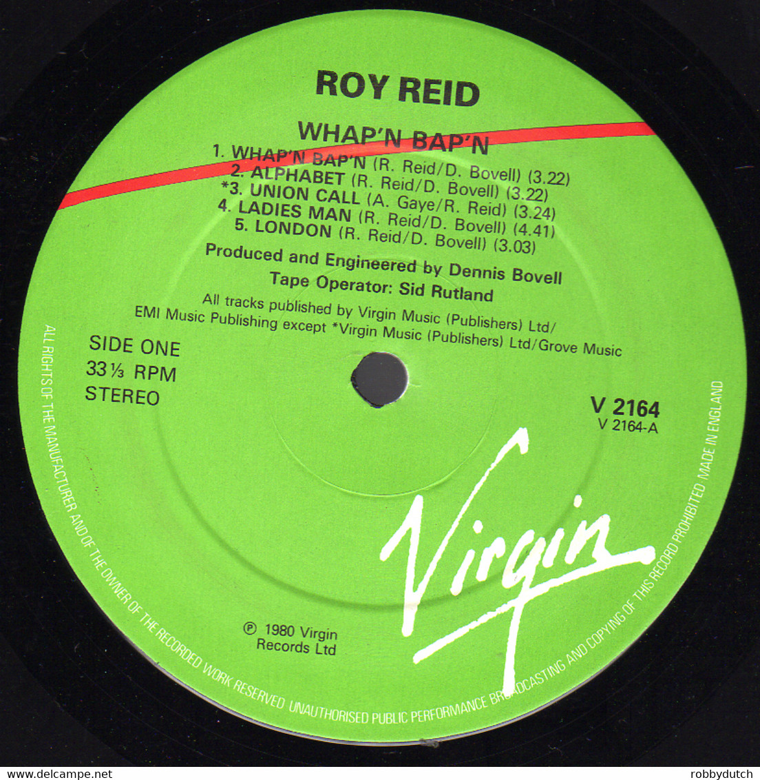* LP *  ROY REID - WHAP 'N BAP 'N  (England 1980 NM!!) - Reggae