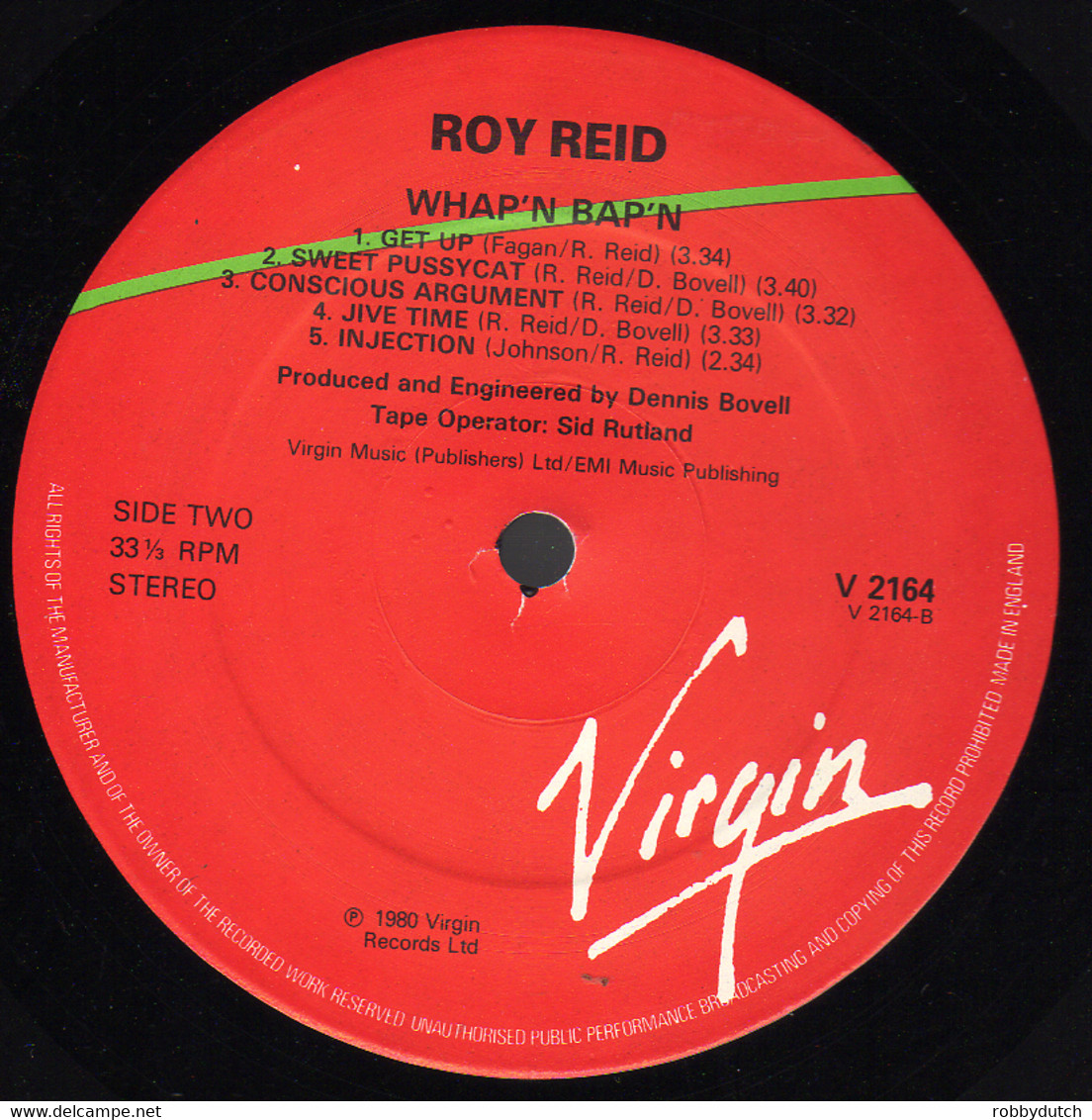 * LP *  ROY REID - WHAP 'N BAP 'N  (England 1980 NM!!) - Reggae