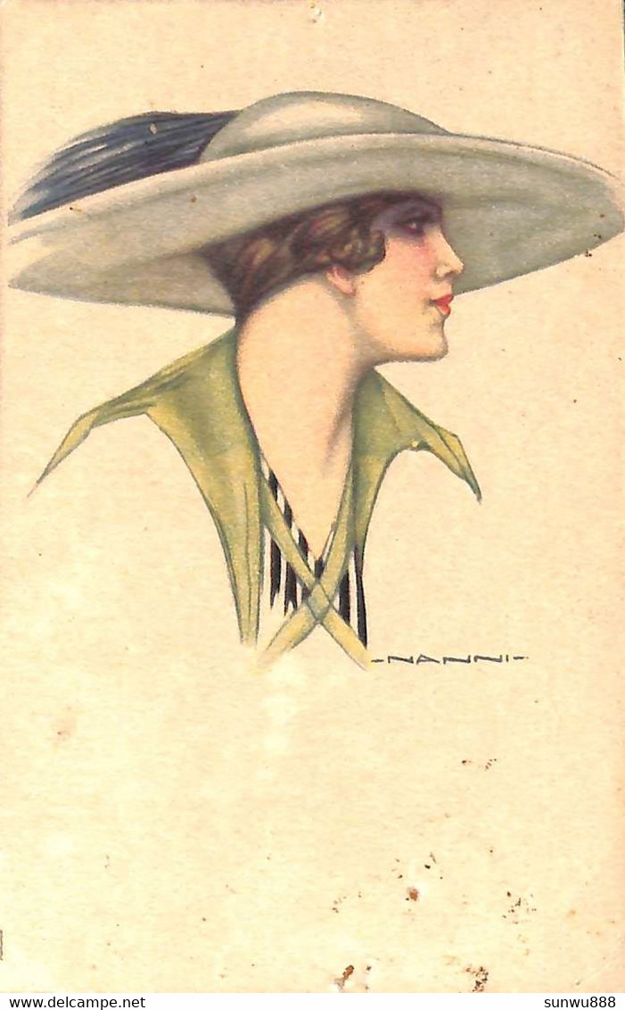 Femme Woman Chapeau Nanni 1919 - Nanni