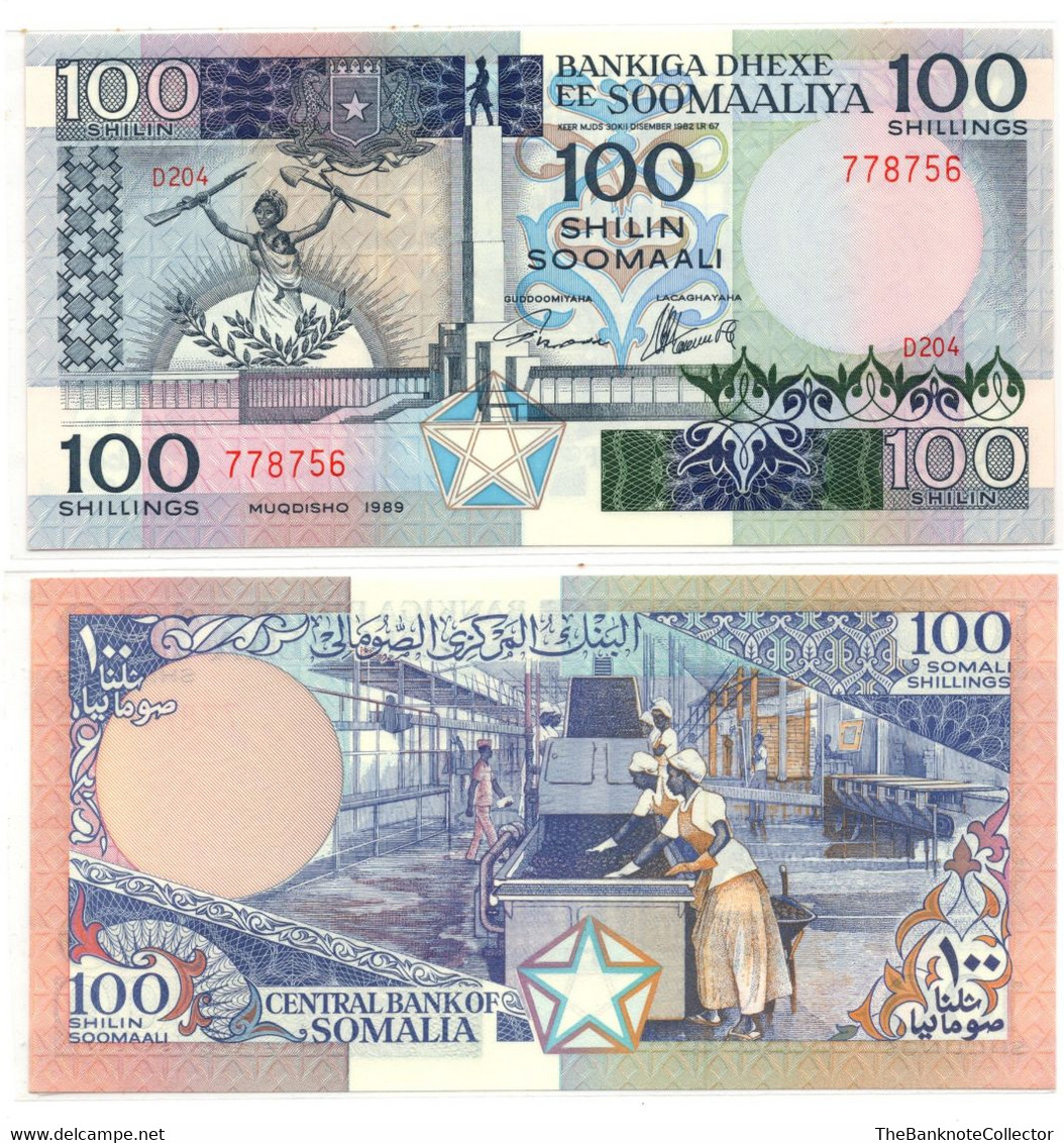 Somalia 100 Shillings 1989 P-35 UNC - Somalie