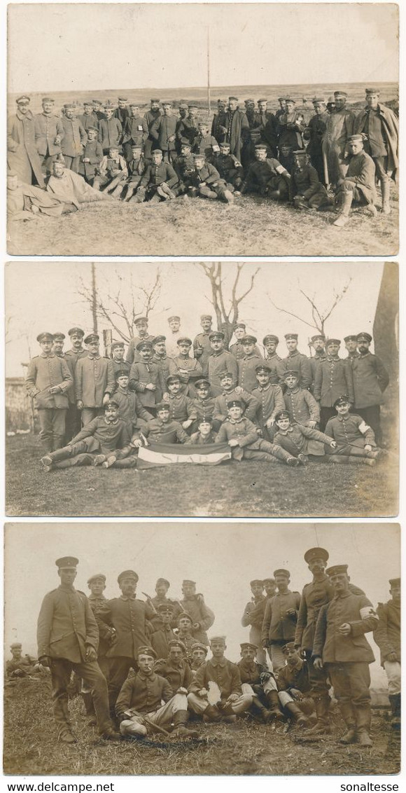 3x Fotokaart / 1914-18 - Weltkrieg 1914-18