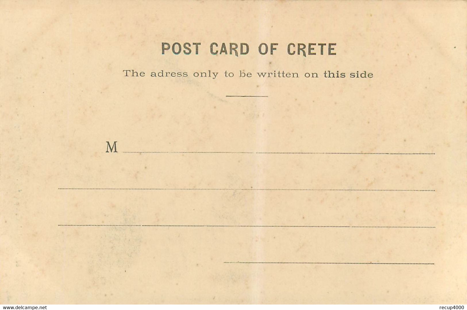 GRECE  CRETE  English Camp  2d R Sussex Reg. 1906.7 Candia  2scans - Griekenland