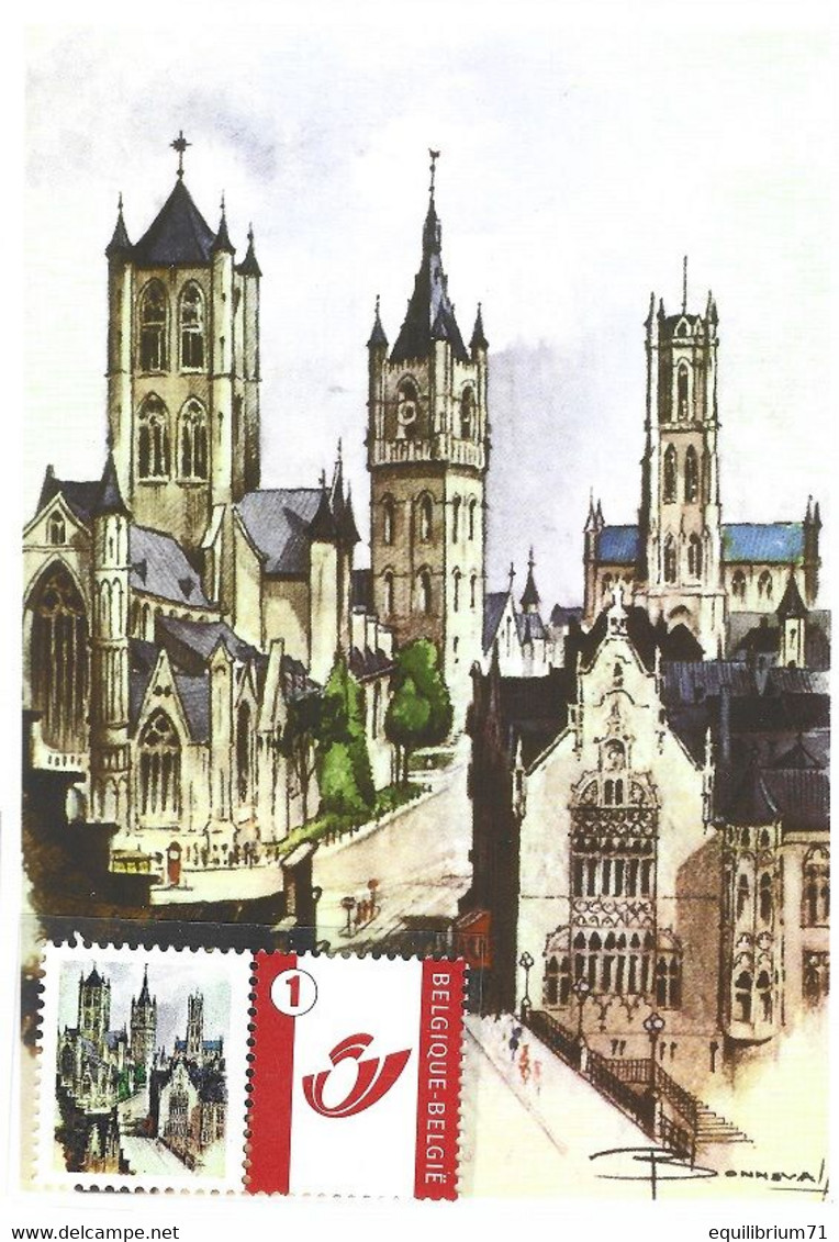 DUOSTAMP**/MY STAMP** - Cathédrale Saint-Bavon De Gand / Sint-Baafs Kathedraal Gent - A6 - Covers & Documents
