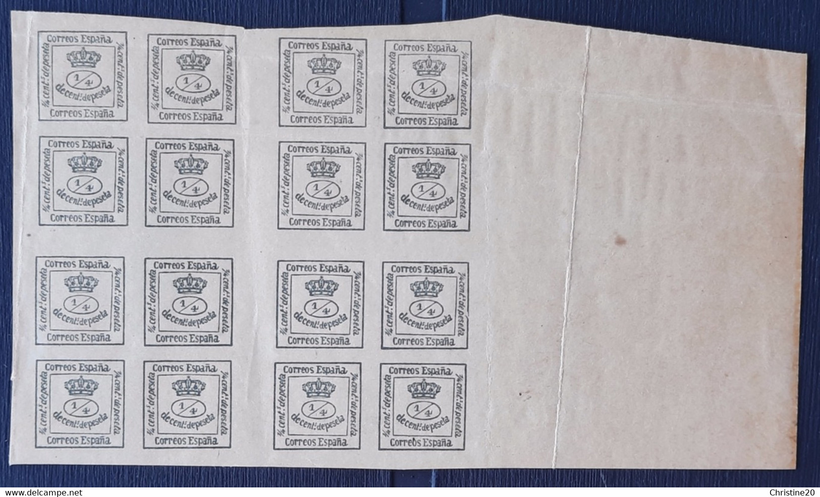 Espagne 1873 N°140 En Bloc De 4 **TB Cote 220€ - Nuevos