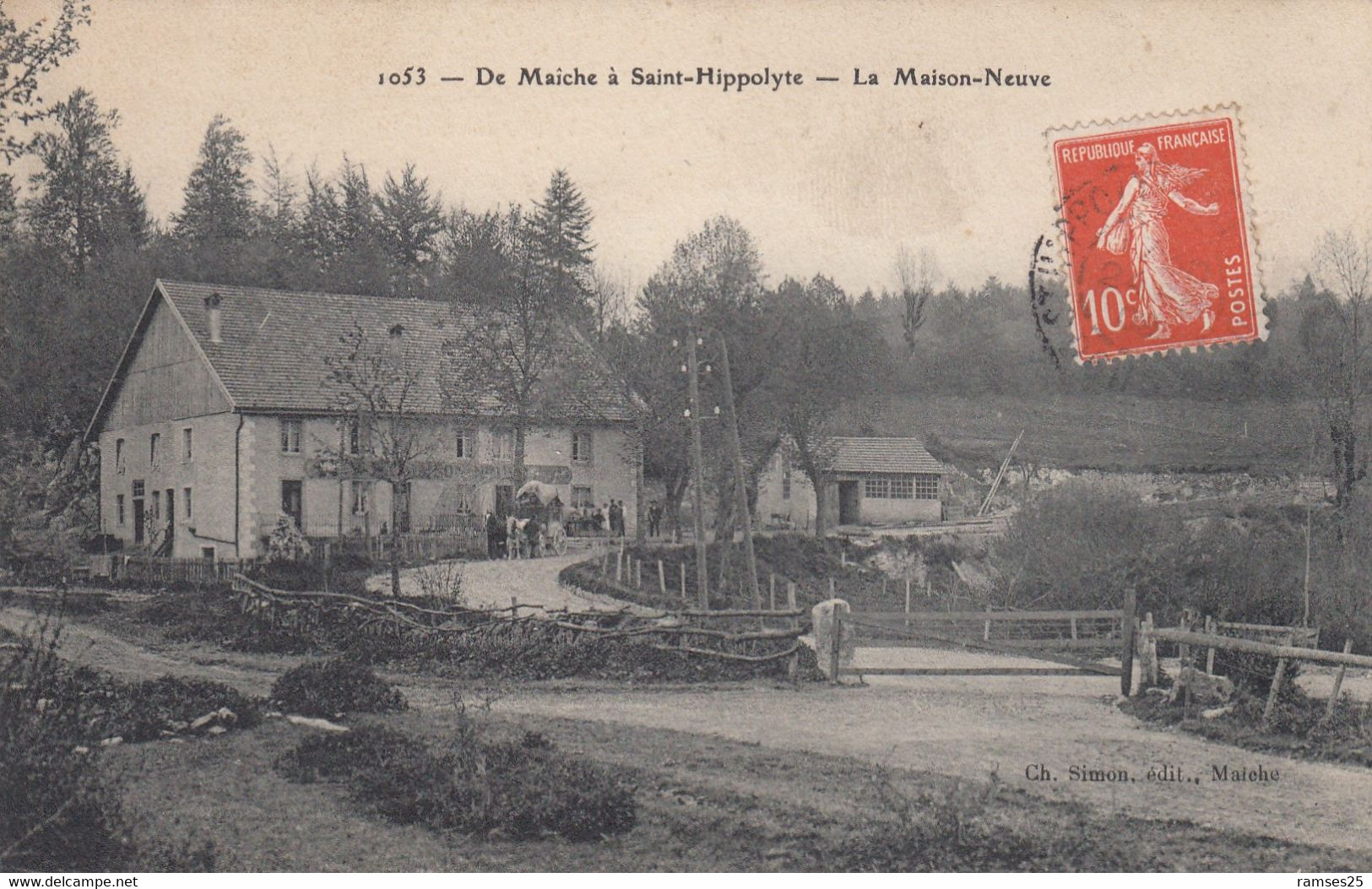 (Doubs)  CPA  La Maison Neuve . De Maiche A Saint Hippolyte - Altri & Non Classificati