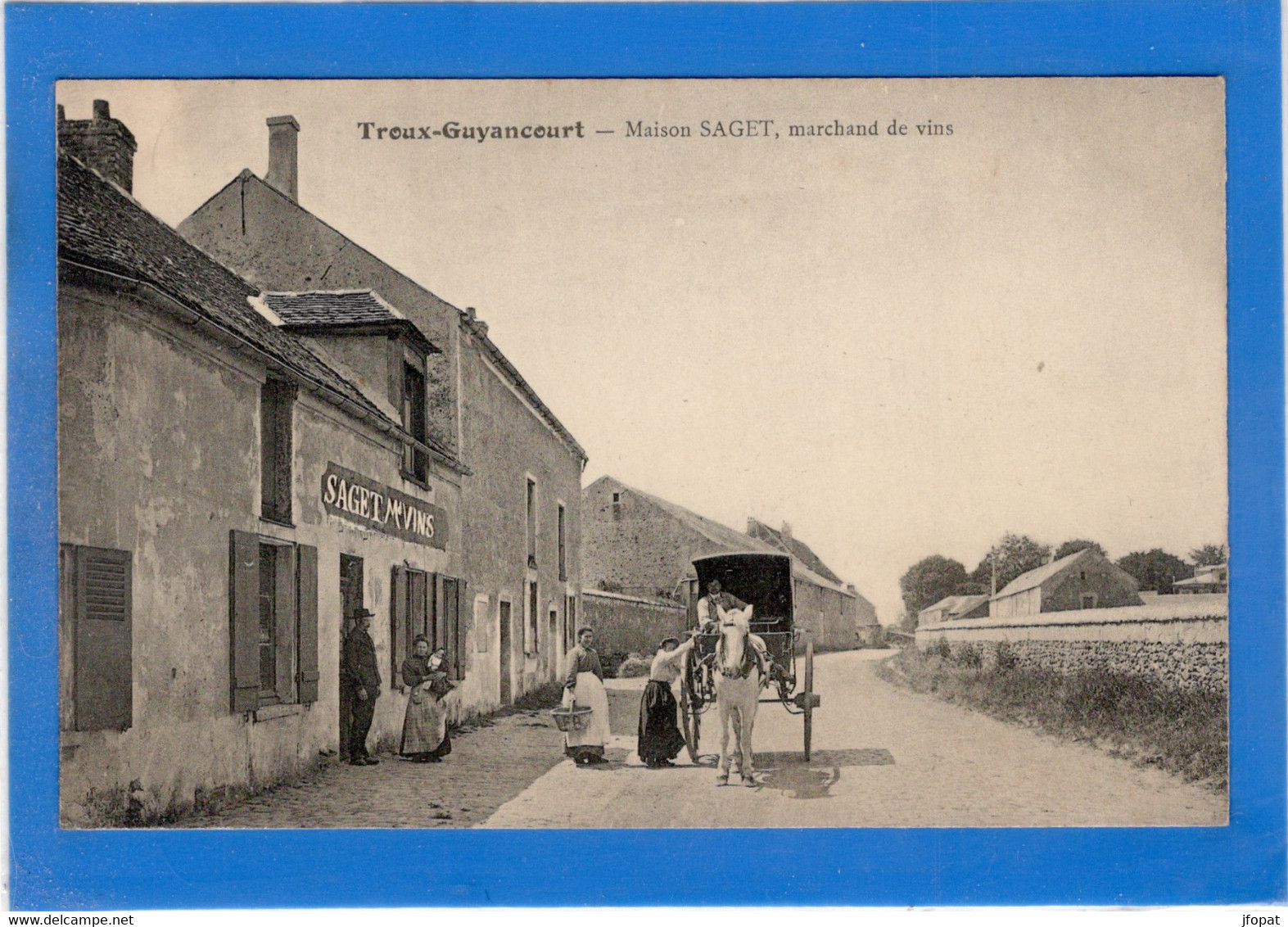 78 YVELYNES - TROUX GUYANCOURT Maison Saget, Marchand De Vins (voir Description) - Guyancourt