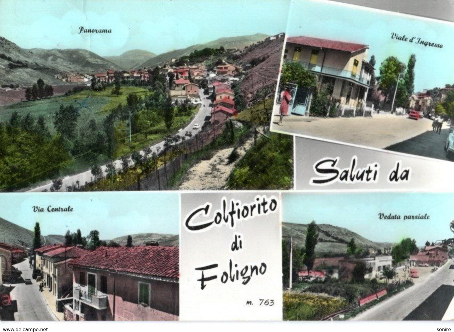 SALUTI DA COLFIORITO DI FOLIGNO (PERUGIA) VEDUTINE - VG FG - 6917 - Foligno