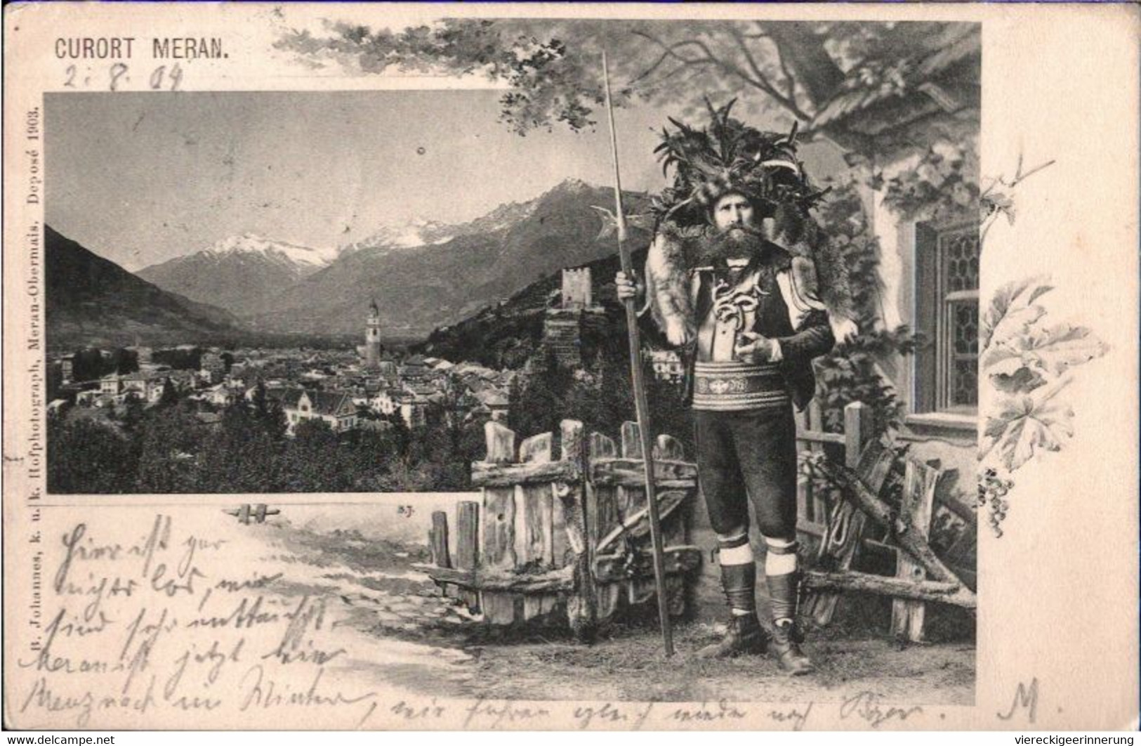 ! 1904 Alte Ansichtskarte , Meran - Merano