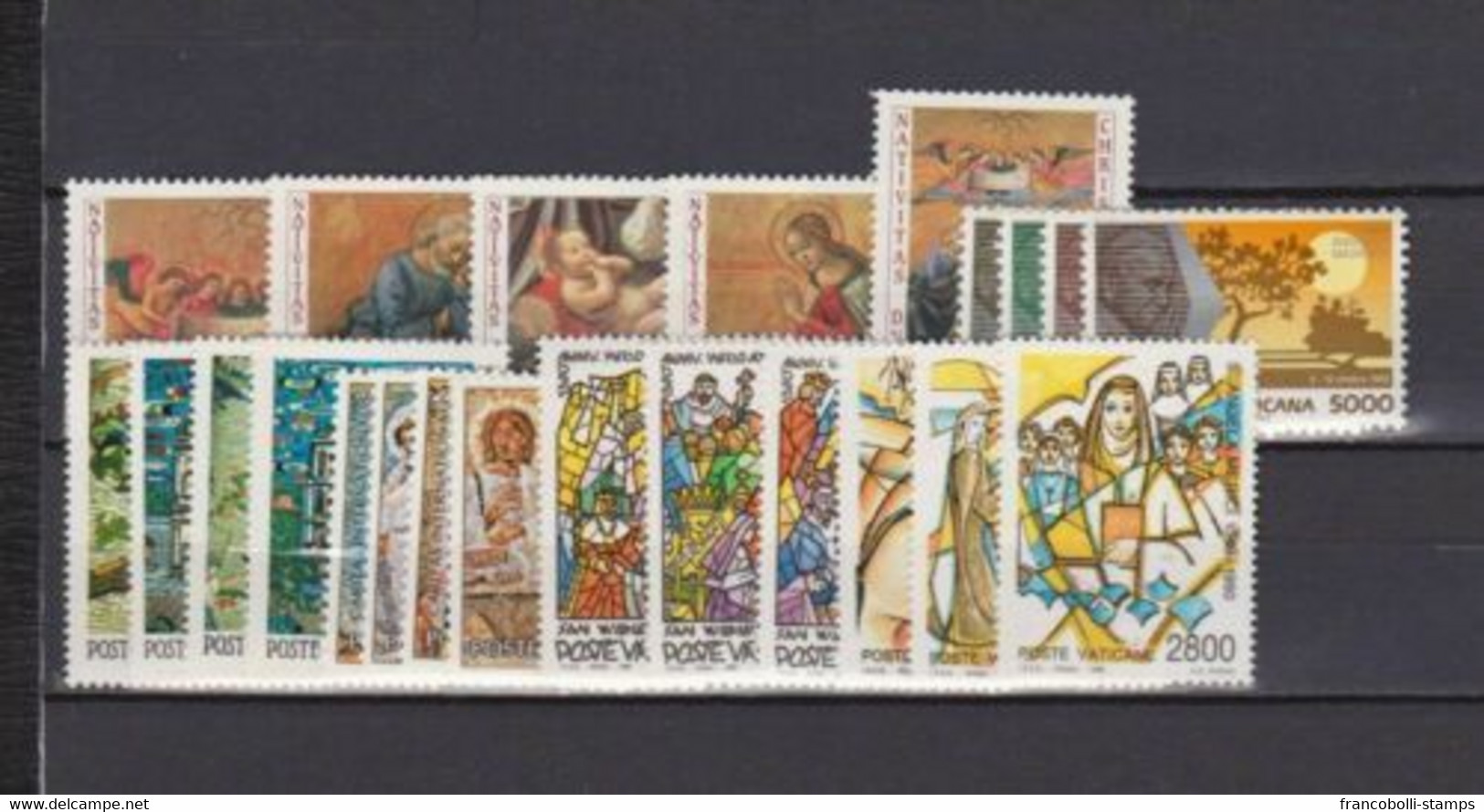 S18200) VATICANO MNH** 1990 Complete Set 23v + S/S (2 Scans) - Annate Complete