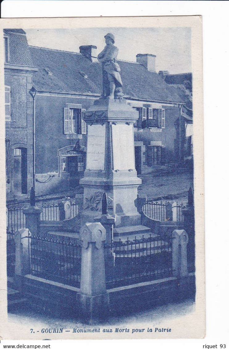 7 - GOURIN - Monument Aux Morts Pour La Patrie - Gourin