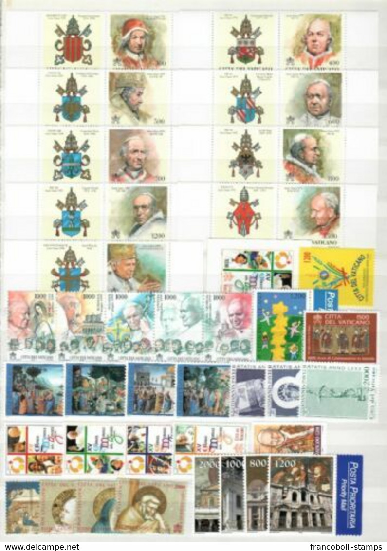 S33821 VATICANO MNH 2000 Complete YEAR SET 38v + S/s 2 Scans - Annate Complete