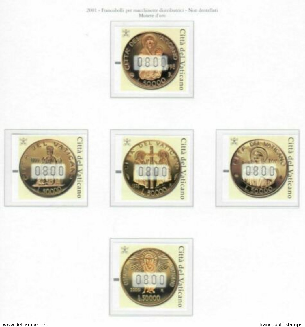 S26867) VATICANO MNH** 2001 Complete Year Set 38v + S/s + Booklet (6 Scans) - Annate Complete