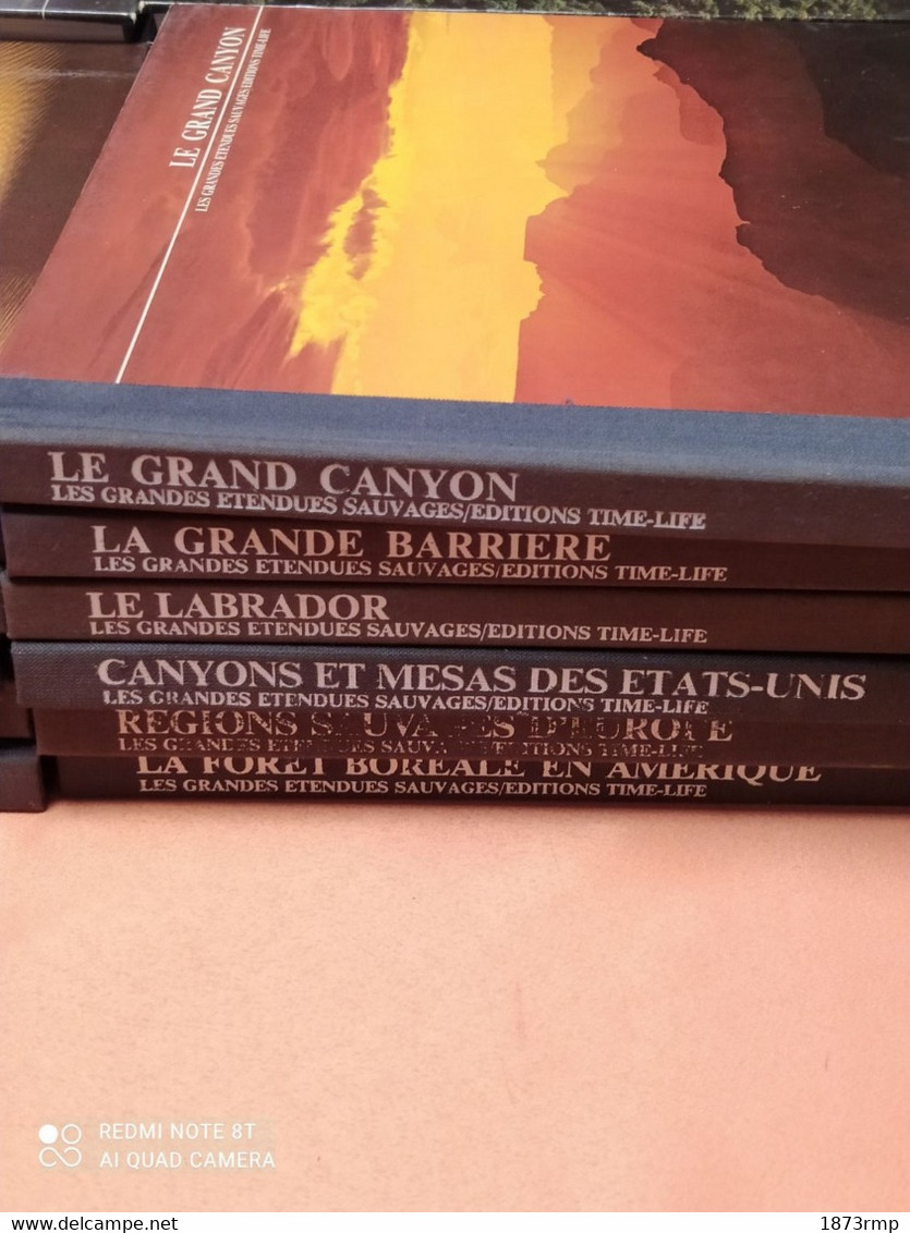 LES GRANDES ÉTENDUES SAUVAGES, TIME LIFE 23 VOLUMES - Wholesale, Bulk Lots