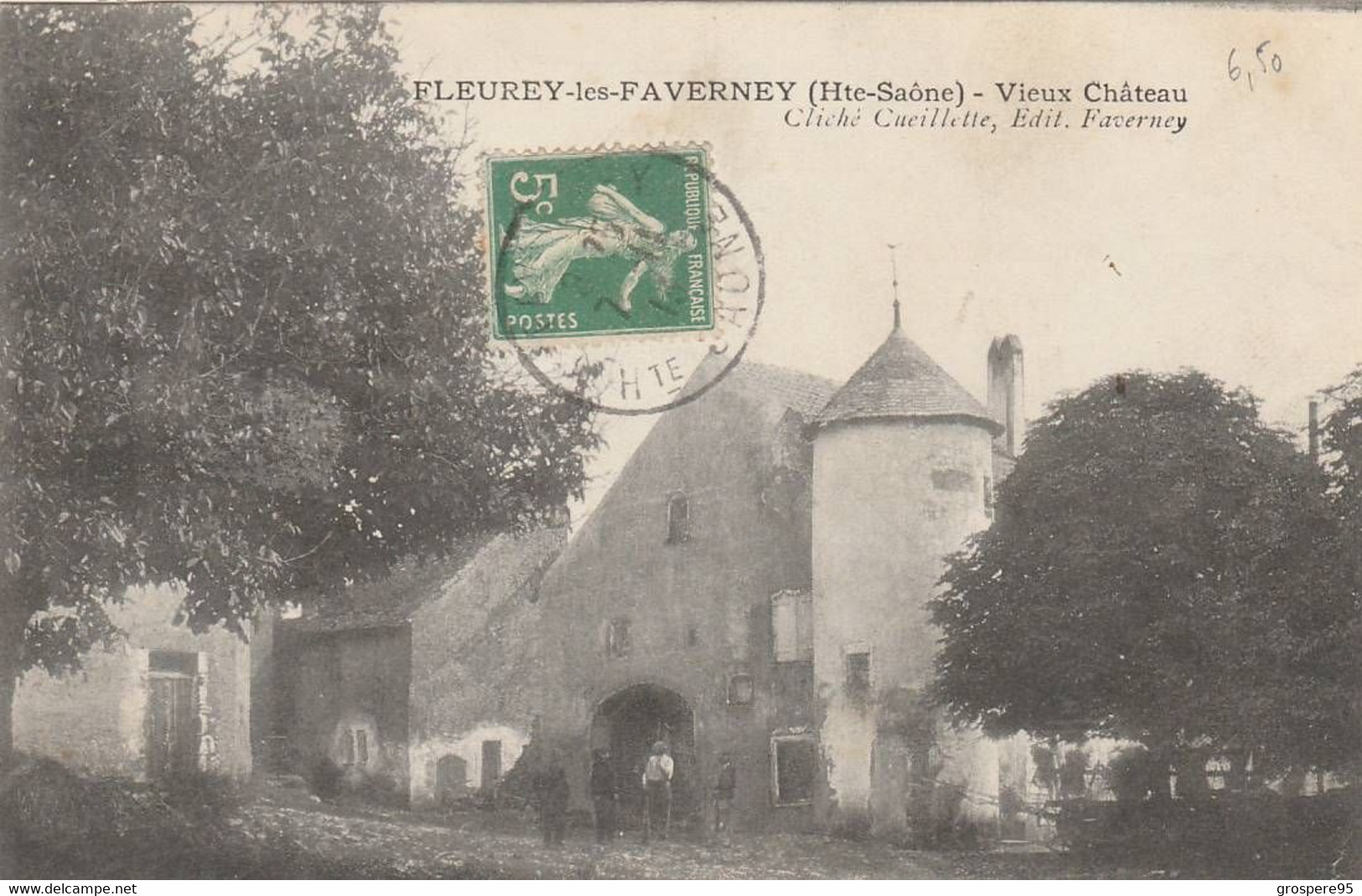 FLEUREY LES FAVERNEY VIEUX CHATEAU 1913 - Autres & Non Classés