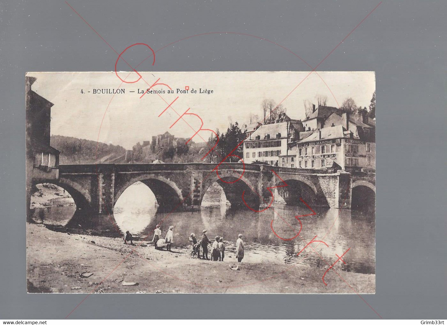 Bouillon - La Semois Au Pont De Liège - Postkaart - Bouillon