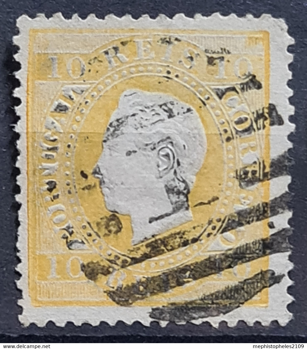 PORTUGAL 1870 - Canceled - Sc# 35d - Perf. 13.5 - Usati