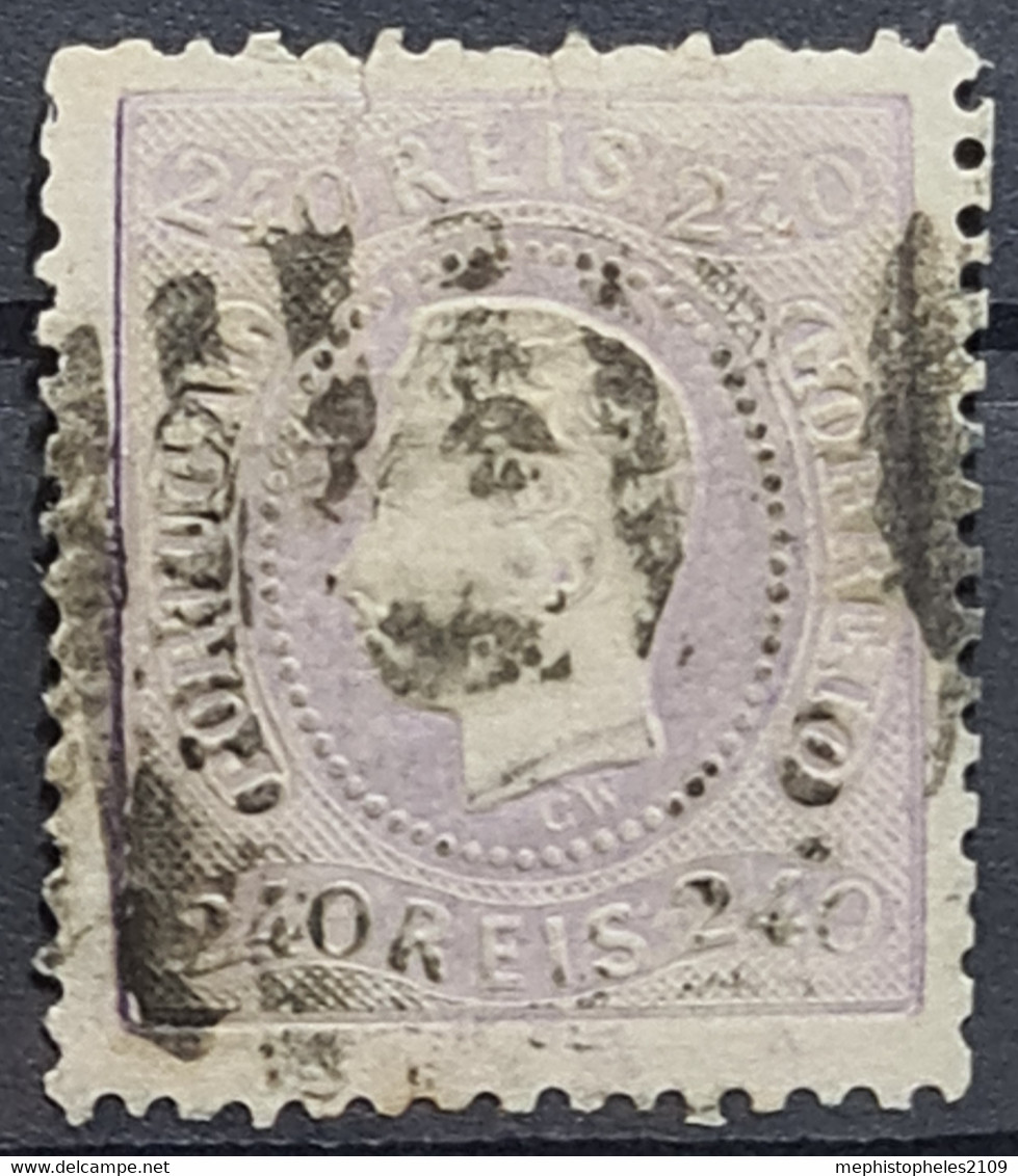 PORTUGAL 1873 - Canceled - Sc# 49 - Perf. 12.5 - Usati