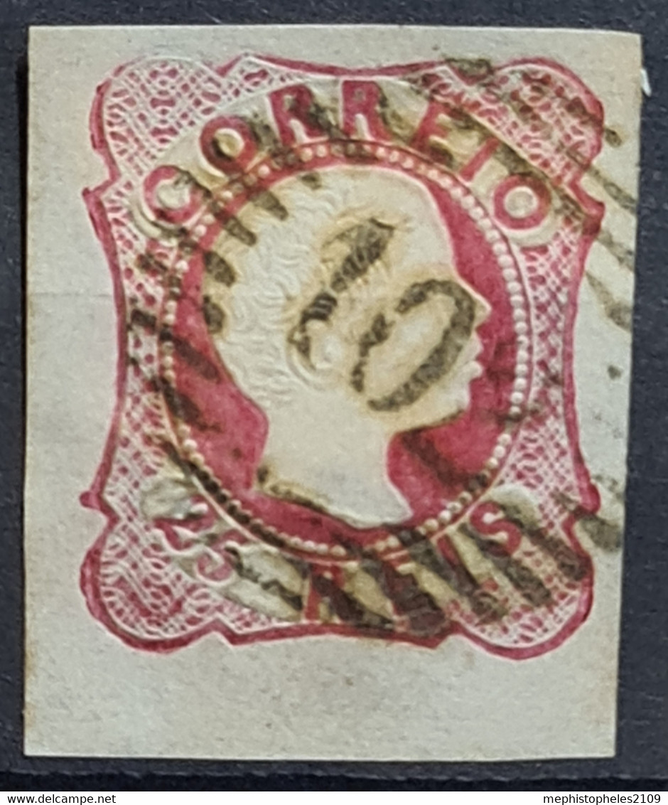PORTUGAL 1856 - Canceled - Sc# 10a - Oblitérés