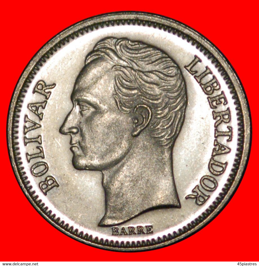 * GERMANY: VENEZUELA ★ 1 BOLIVAR 1989 UNC MINT LUSTRE! BOLIVAR (1783-1830) BOTH TYPES LOW START ★ NO RESERVE! - Venezuela