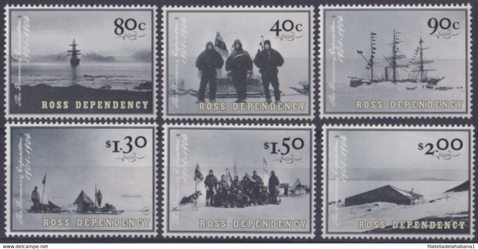 F-EX33156 ROSS POLAR ANTARCTIC 2002 MNH DISCOVERY EXPEDITION 1901-04 SHIP. - Programmes Scientifiques