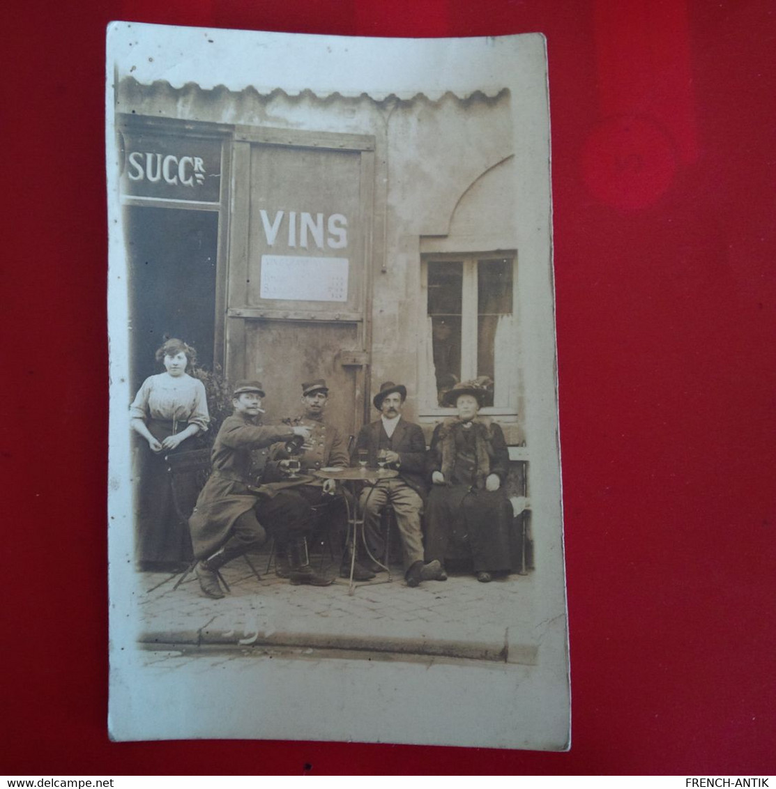 CARTE PHOTO DEVANTURE CAFE VINS APERO LIEU A IDENTIFIER - To Identify