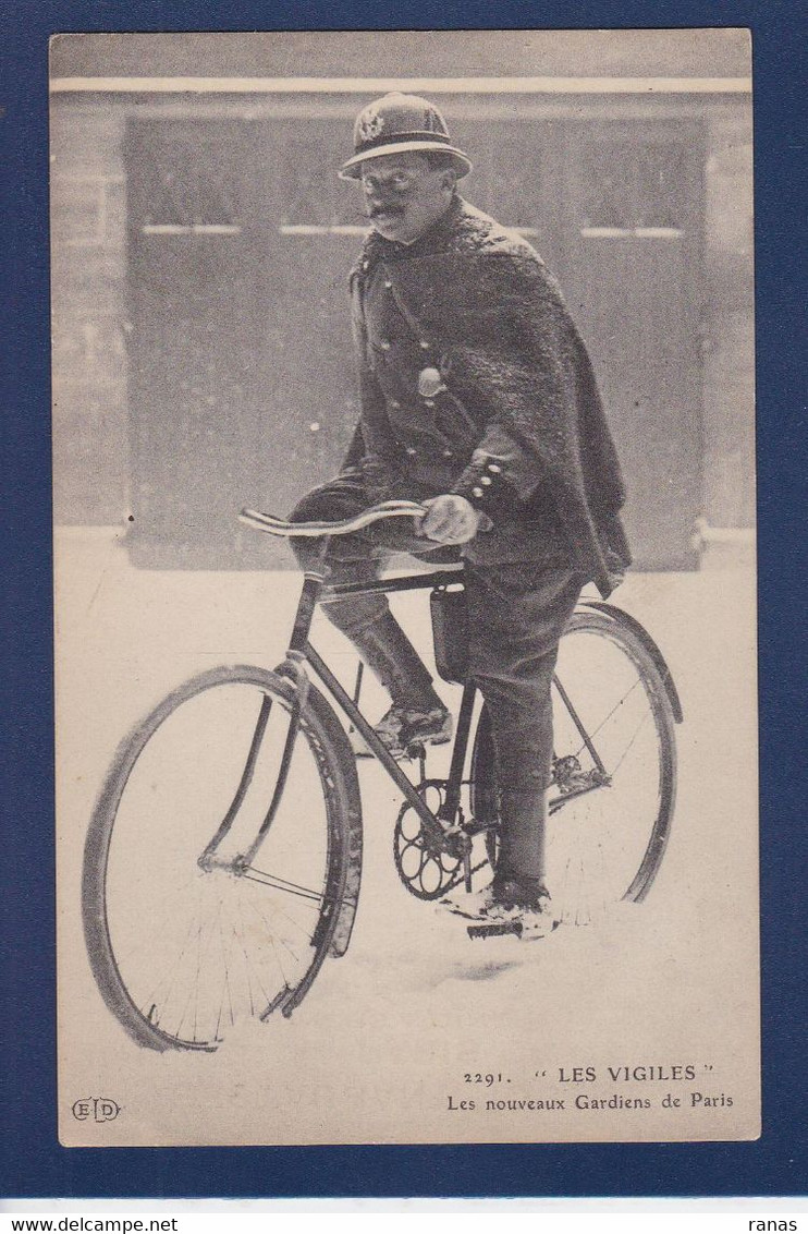 CPA [75] Paris > Petits Métiers à Paris Cycliste Les Vigiles Non Circulé - Artigianato Di Parigi