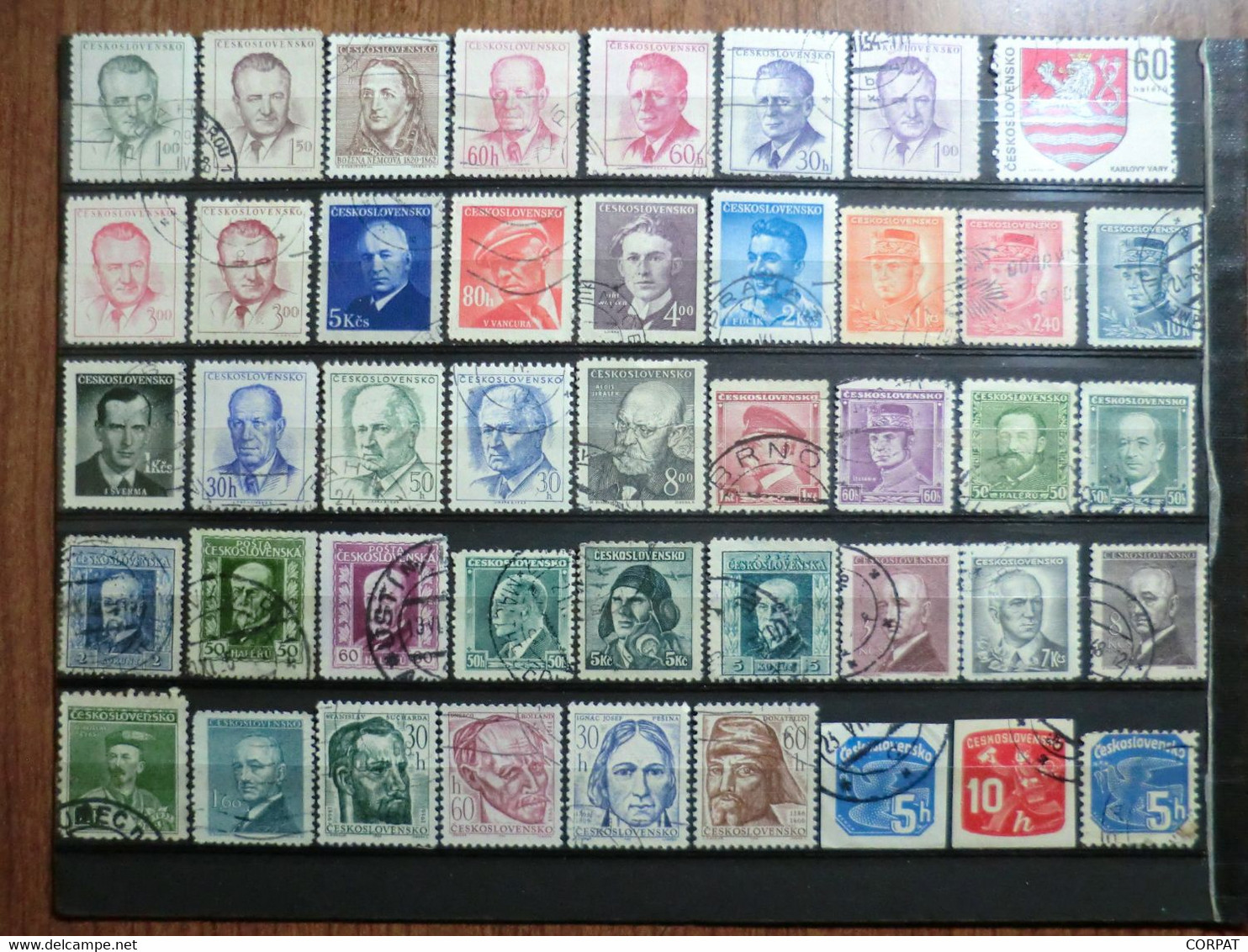 CECOSLOVACCHIA,used  Stamps  (9 Photos) - Collezioni & Lotti