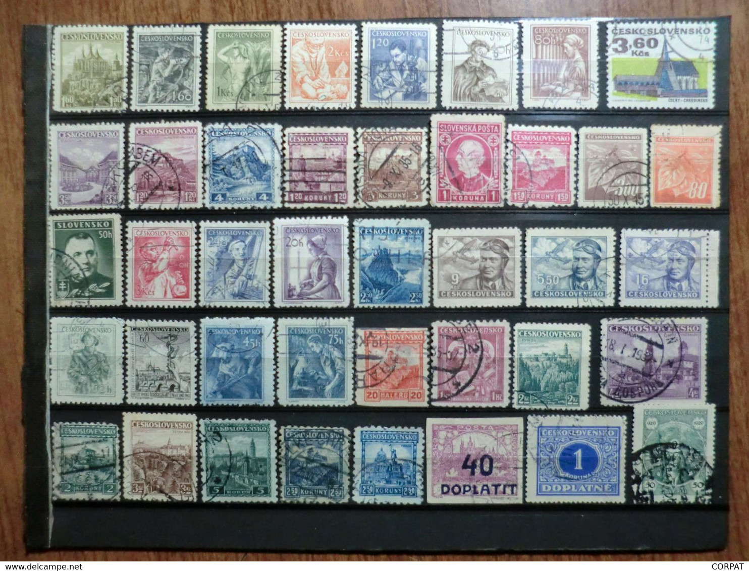 CECOSLOVACCHIA,used  stamps  (9 photos)