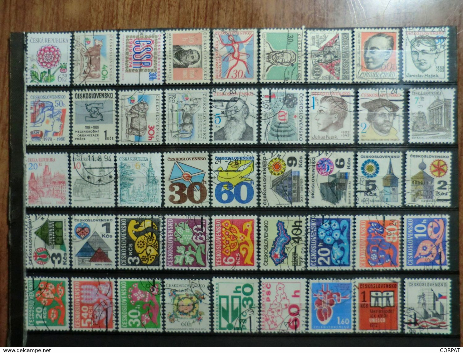 CECOSLOVACCHIA,used  stamps  (9 photos)