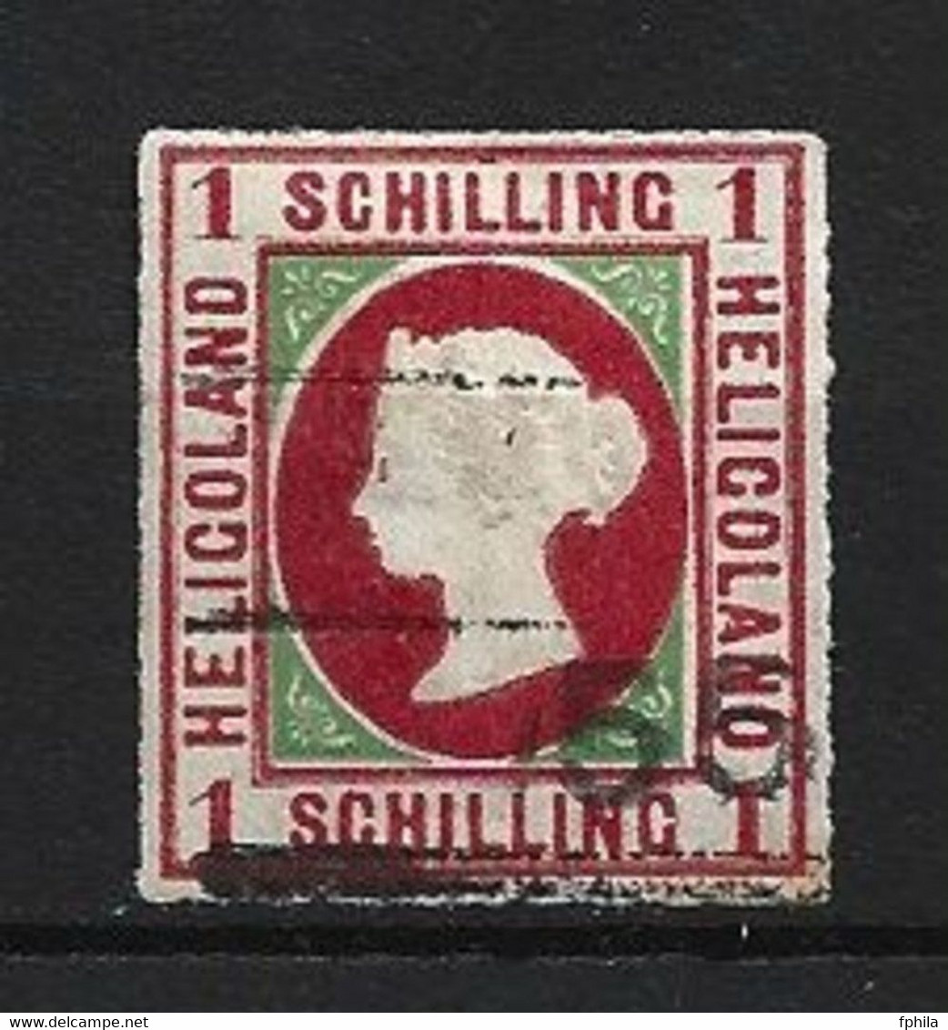 1867 HELIGOLAND 1 SCH. GOLDNER REPRINT WITH FAKE CANCELLATION - Heligoland