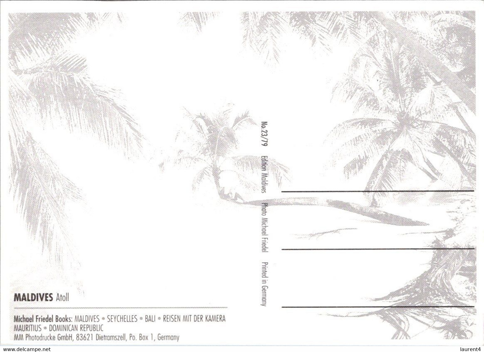 (2 F 51) Maldives Islands (2 Postcards) - Maldives