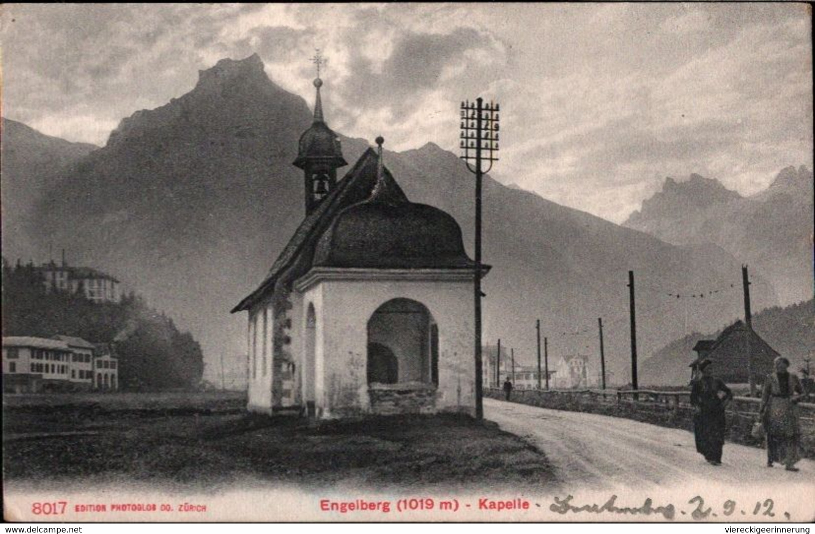 ! Alte Ansichtskarte Aus Engelberg, Kapelle, Schweiz , 1912 - Engelberg