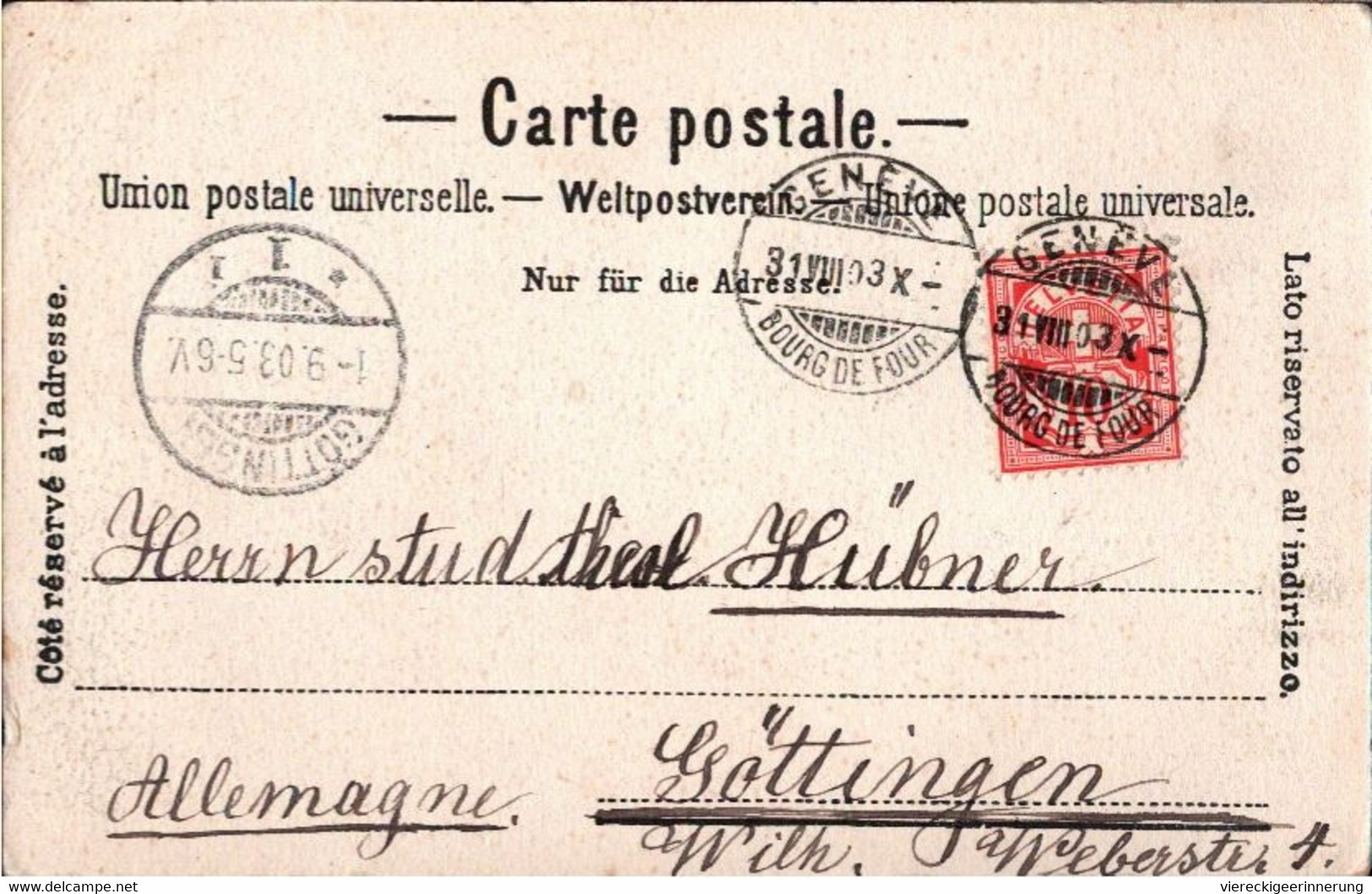 ! Alte Ansichtskarte Aus Vernier, Rhone, Kanton Genf, Geneve, Schweiz , 1903 - Genève
