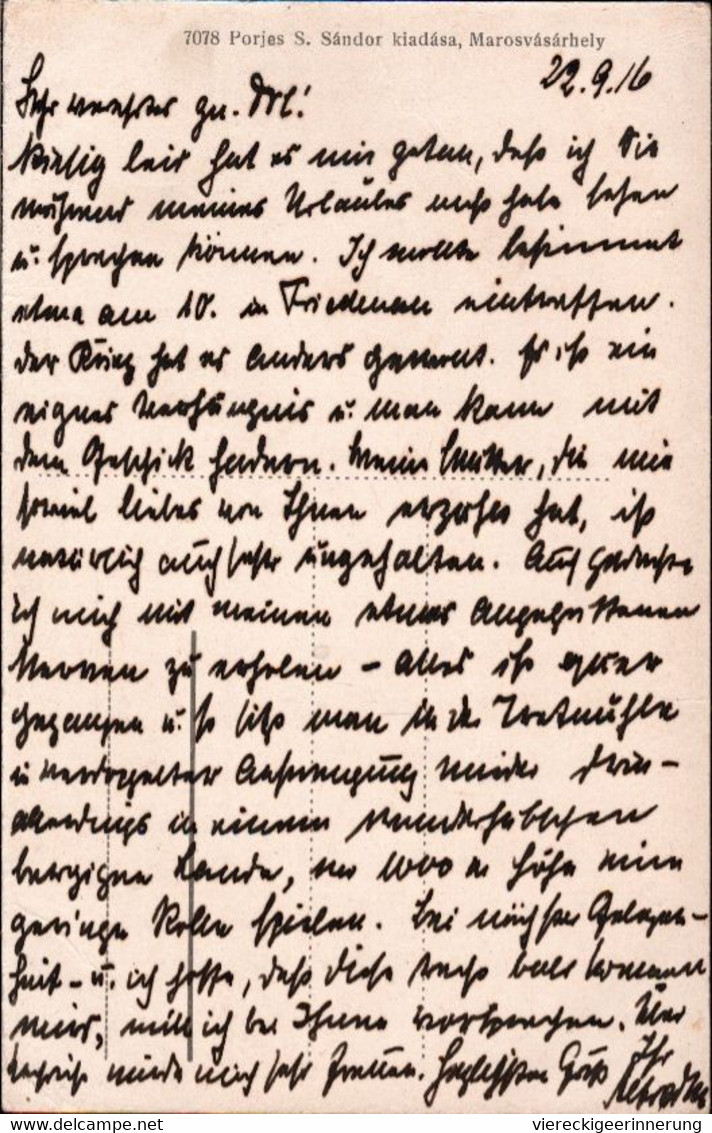 ! Alte Ansichtskarte Targu Mures , Marosvásárhely, Rumänien, Romania,1916 - Romania