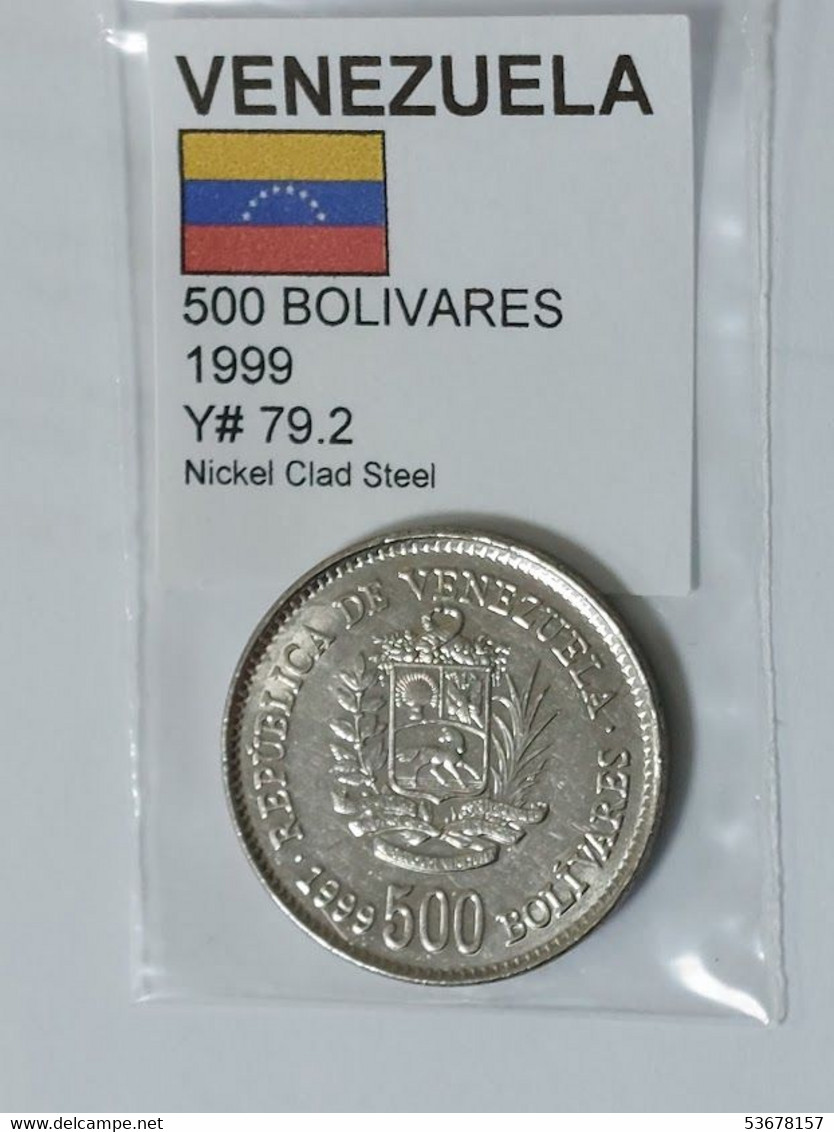 Venezuela - 500 Bolívares, 1999, Y# 79.2 - Venezuela