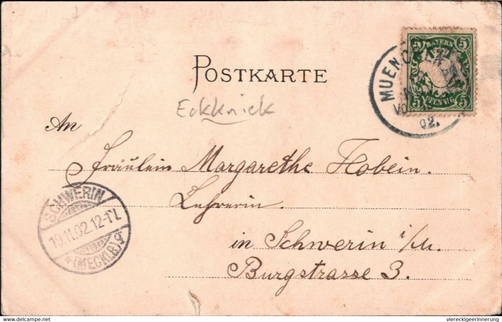 ! Alte Ansichtskarte Studentika, München, 1902, Studentenkarte Nach Schwerin Gelaufen - Schulen