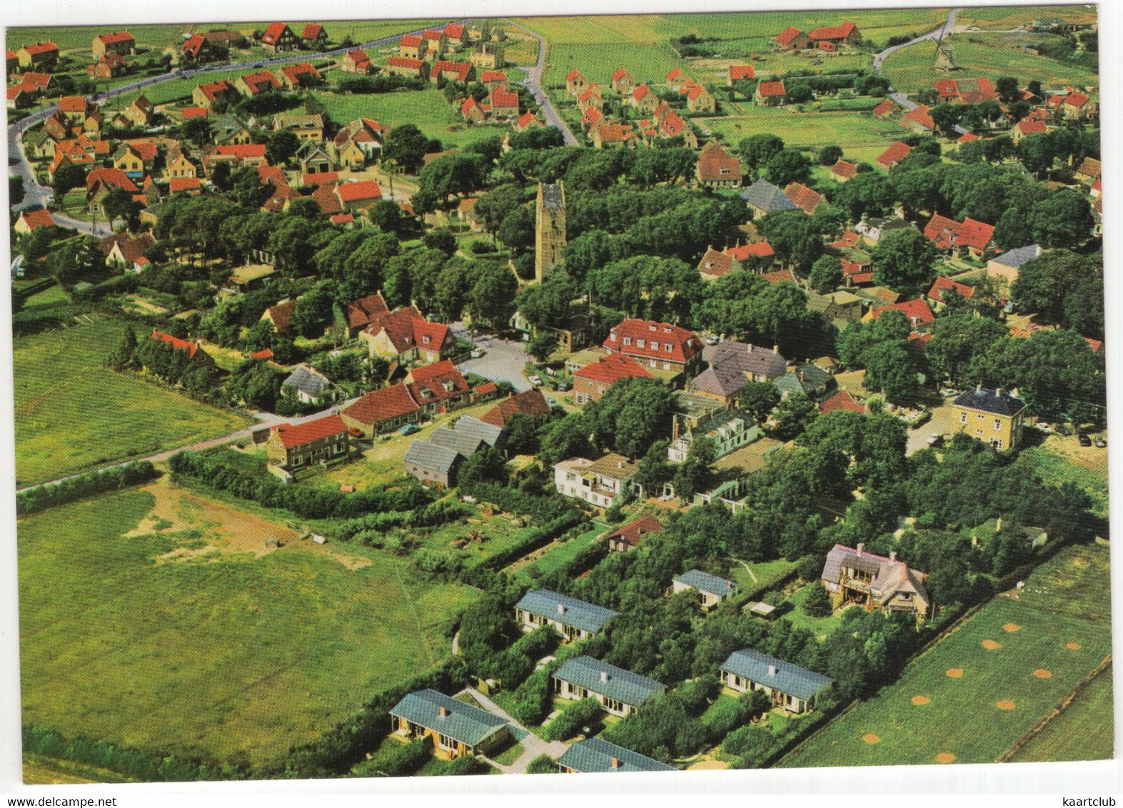 Het Dorp Nes In Vogelvlucht - Ameland - (Wadden, Nederland / Holland) - Aerophoto-Schiphol No. 30590 - Ameland