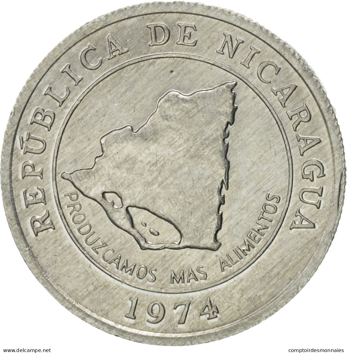 Monnaie, Nicaragua, 10 Centavos, 1974, SUP, Aluminium, KM:29 - Nicaragua